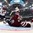 MINSK, BELARUS - MAY 15: USA's Justin Abdelkader #89 looks on as Latvia's Kristers Gudlevskis #50 reaches back in attempt to make a save during preliminary round action at the 2014 IIHF Ice Hockey World Championship. (Photo by Andre Ringuette/HHOF-IIHF Images)

